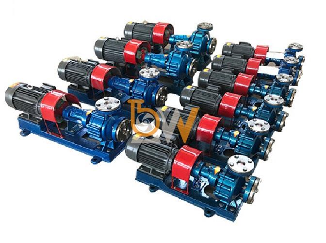 Bơm dầu gia nhiệt RY100-65-200A công suất 22 kW, lưu lượng 94 m3/h, cột áp 44 m