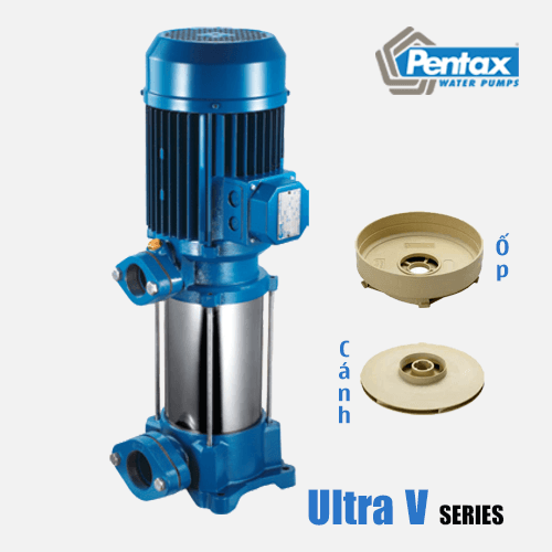 Bán Bơm nước tăng áp trục đứng Pentax U7V - 350/7T chính hãng